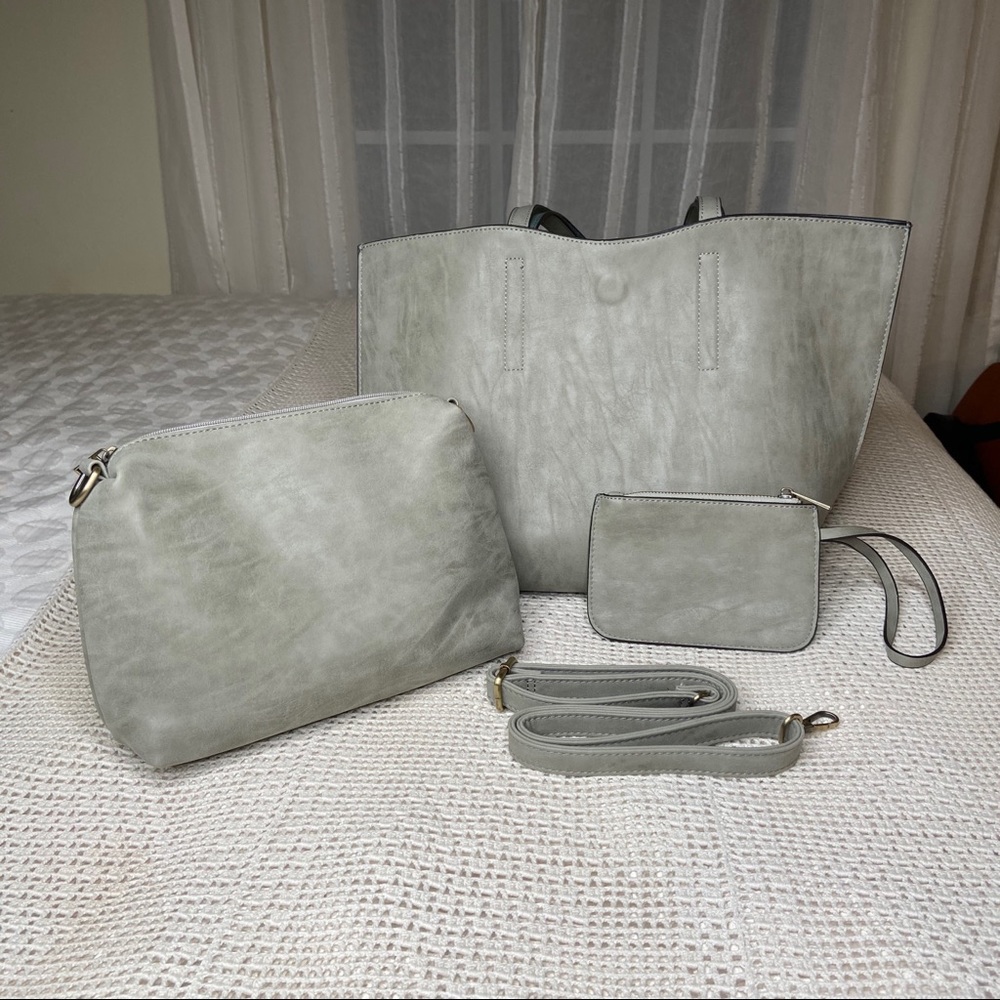 Joy Susan Vegan Leather 3 Piece Set